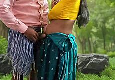 bhabhi gets wild fucking in forest with hairy muscular stud
