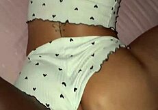Caught my sister-in-law in bed and slammed into her wet pussy hard at the pole.