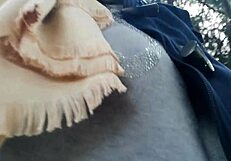 Man, I love showing my boobs in a public garden!