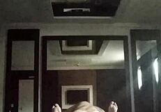 Recording a video call with my cuckold while at the motel with my lover.