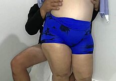 Colombian milf with a huge ass gives her stepson a deepthroat blowjob. This hot Latina madrastra shakes her curves!