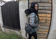 A Lot of Cum on Shiny Down-Jacket from Gardener