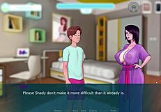 Sexnote Part 7 with cartoon milf in steamy parody game