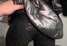A Lot of Cum on Shiny Down-Jacket from Gardener