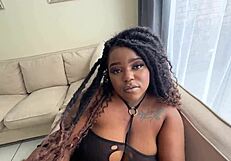 Pretty Black Girl Takes Anal From White Guy