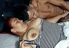 Stepmother Sucking Cock POV in Homemade Amateur Latina Scene