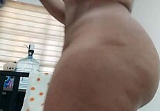 hey, check this curvy latina mom in short dress outdoors, wanna join?