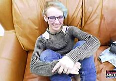 Exotic Nerdy Coed Raven Gets Wet Twat Fingered and Ass Fucked Hard in Wild POV Session