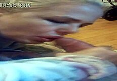 Wow, Watch Her Deepthroat and Gag on That Huge Cock!