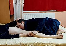 Man, sharing a bed with my hot stepsis got interesting