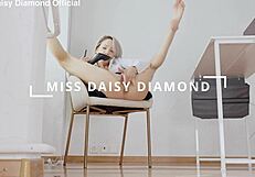 Secretary in Heels Delivers Intense Foot Fetish Masturbation at Work.