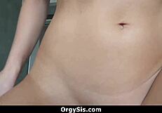 Man, stepsister slurps his fat cock in wild POV action!