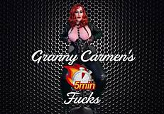 Hey, wanna see Granny Carmen slam that rabbit vibrator hard?