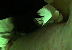 Man, this married slut hides her face while giving sloppy head on camera to keep her secret!