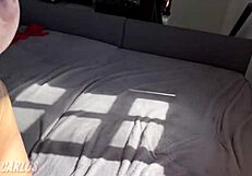 Hot wife cheats in leaked video, sucking neighbor while husband’s away in dorm scandal