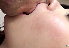 Curvy Asian virgin teen picked up for first uncensored jav casting fuck