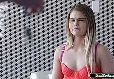18YO Stepsis Sucks Stepbro’s Huge Cock for Car Keys
