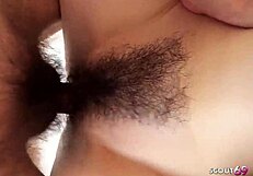 Curvy Asian virgin teen picked up for first uncensored jav casting fuck