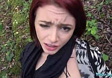 damn, i fucked hot redhead lola fae in public