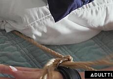 Adult Time - Lilly Bell dominates Little Puck with tight restraints and intense fisting action.