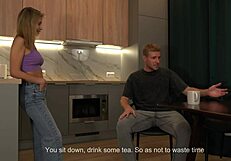 Cheating with Wife's Friend While She Showers Nearby