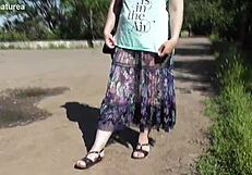 Look at This Hairy Mature in a See-Through Dress