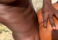 African Amateurs Get Wild with Outdoor Hardcore Fucking.