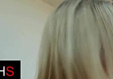 Stunning blonde milf takes intense anal pounding with raw power.