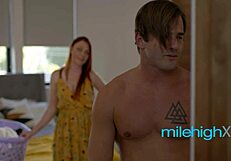 redhead stepmom can't resist her ripped stepson