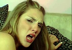 Spying stud watches hot cheerleader with big black cock in action