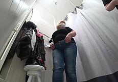 Did You See This Fat Milf Changing in Public Fitting Room?