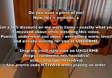 I gently touch myself until orgasm soaking my panties with lube ready for sale on underme net