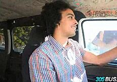 Innocent Blonde Teen Slut Takes Dick in Public Bus for Cash in Amateur Outdoor Reality Scene