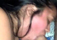 Oh man, this Tinder girl gives a wild blowjob and deepthroat in POV, ending with creampie action.